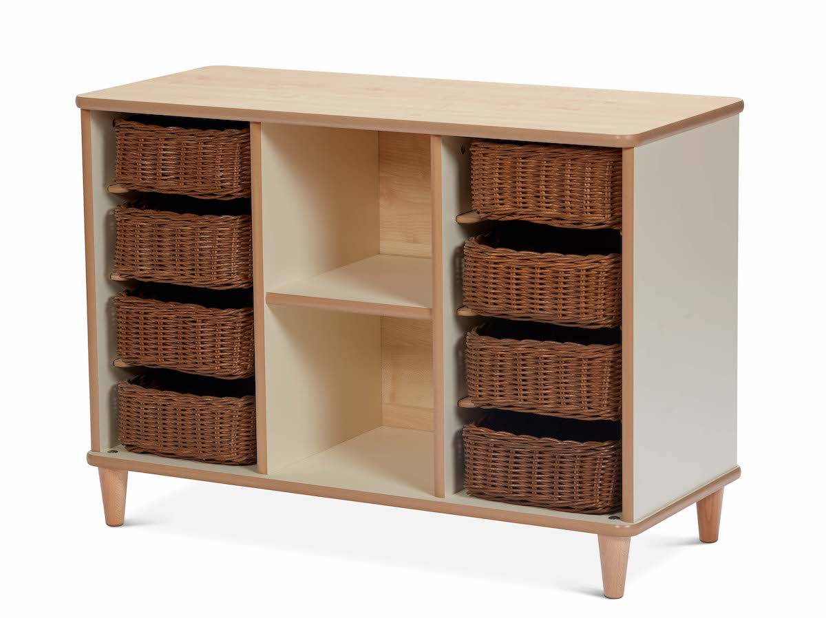 Home From Home Shallow Basket Tray Storage