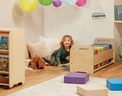 Soft Cushion Set and Storage Unit - Rainbow