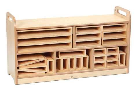 Hollow Block Storage Unit with Back
