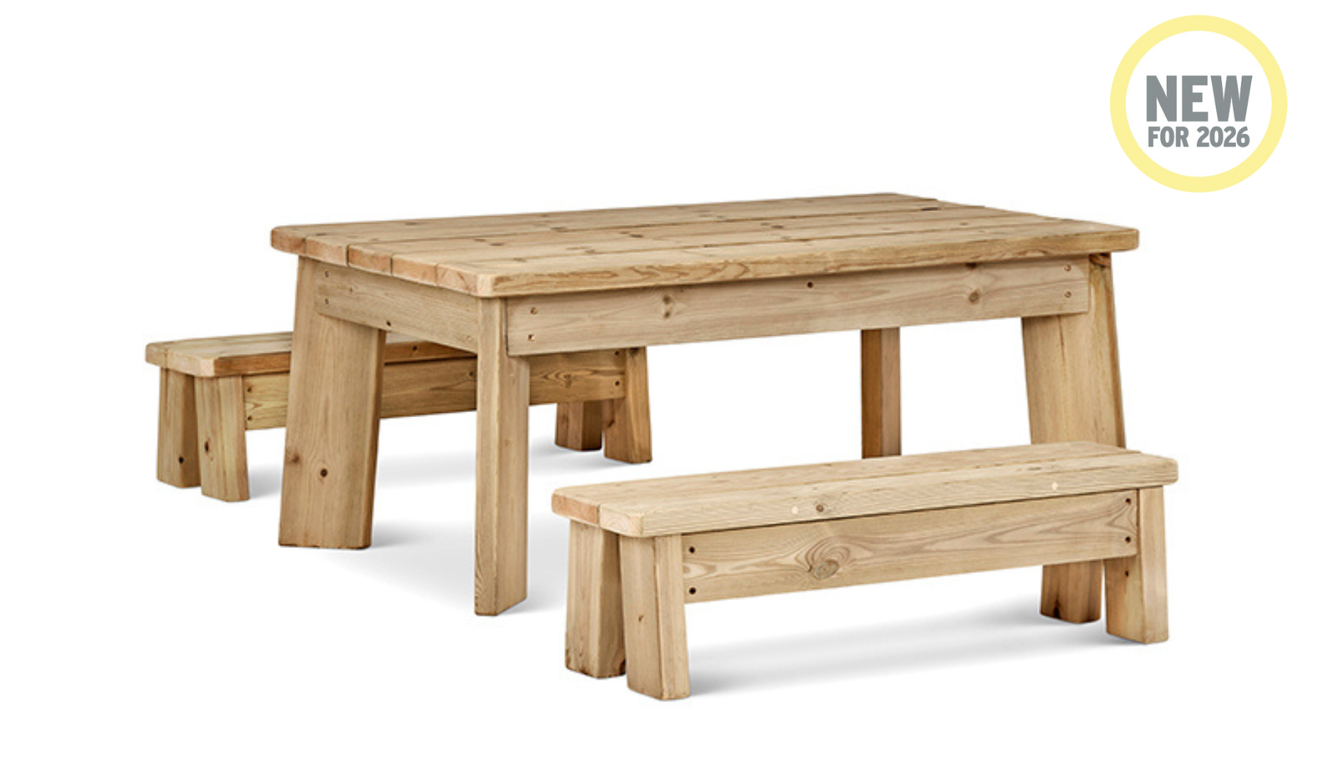 Mid Bench Table Medium Table & Bench Set